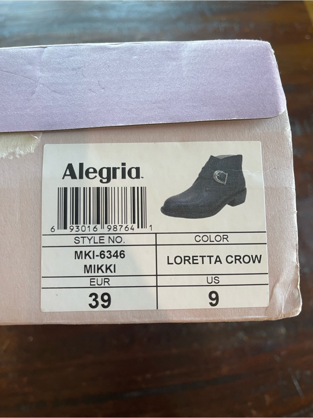 Alegria Black Leather Buckle Ankle Boots - Picture 11 of 11